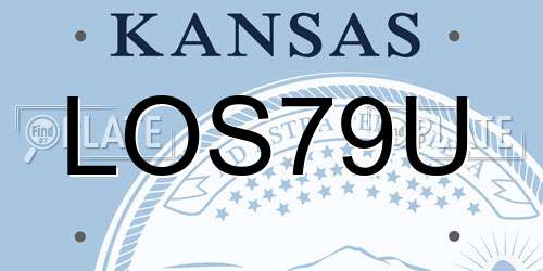 LOS79U Kansas License Plate
