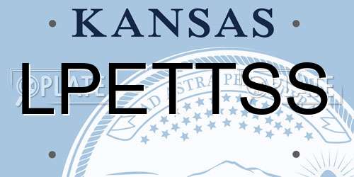 LPETTSS Kansas License Plate