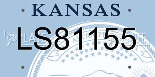 LS81155 Kansas License Plate