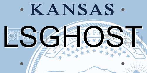 LSGHOST Kansas License Plate