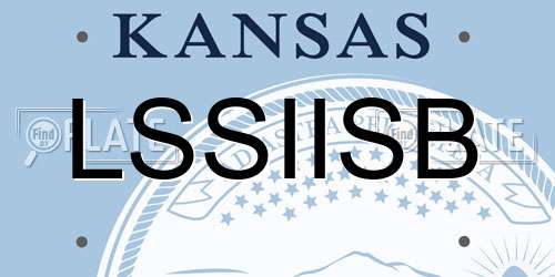 LSSIISB Kansas License Plate