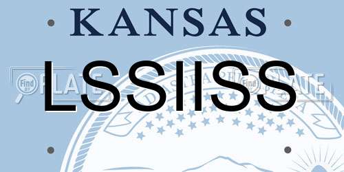 LSSIISS Kansas License Plate
