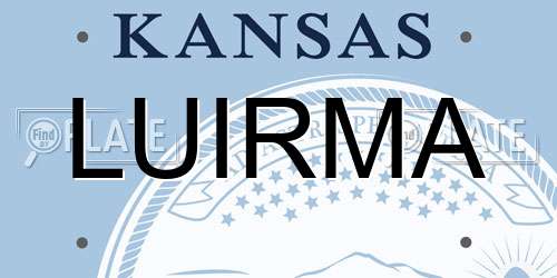 LUIRMA Kansas License Plate