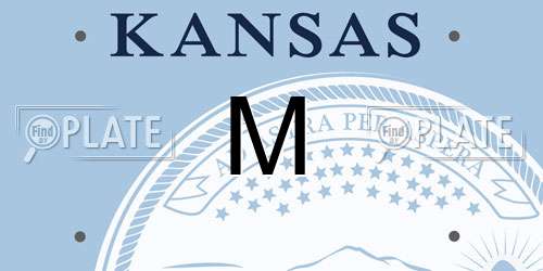 M Kansas License Plate