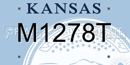 M1278T Kansas License Plate