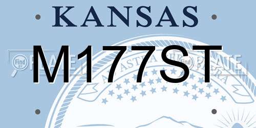 M177ST Kansas License Plate