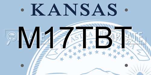 M17TBT Kansas License Plate