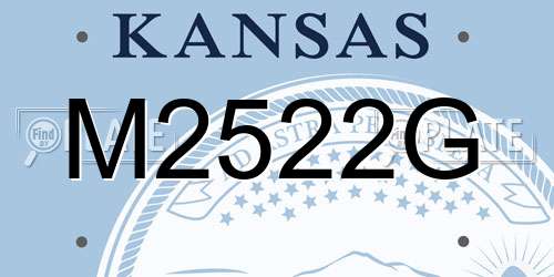 M2522G Kansas License Plate