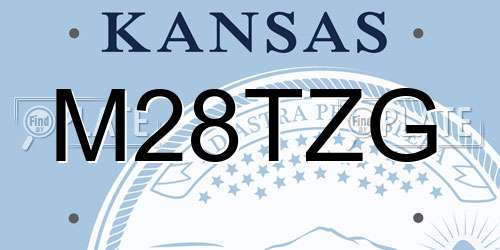 M28TZG Kansas License Plate