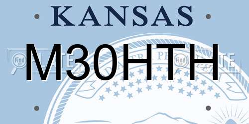 M30HTH Kansas License Plate