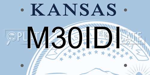 M30IDI Kansas License Plate