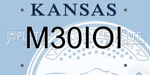 M30IOI Kansas License Plate