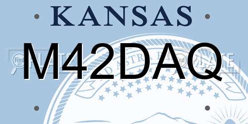 M42DAQ Kansas License Plate