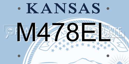M478EL Kansas License Plate