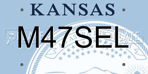 M47SEL Kansas License Plate