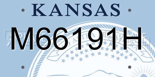 M66191H Kansas License Plate