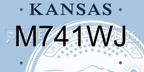 M741WJ Kansas License Plate