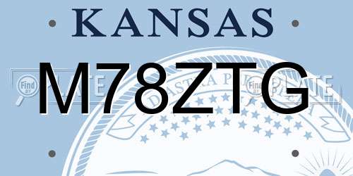 M78ZTG Kansas License Plate