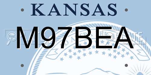 M97BEA Kansas License Plate