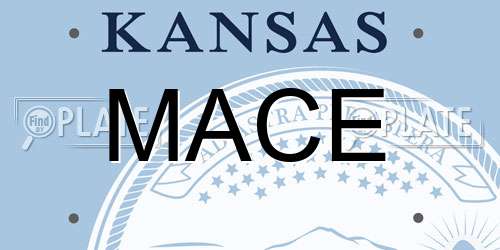 MACE Kansas License Plate