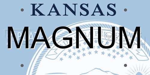 MAGNUM Kansas License Plate