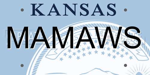 MAMAWS Kansas License Plate