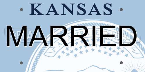 MARRIED Kansas License Plate