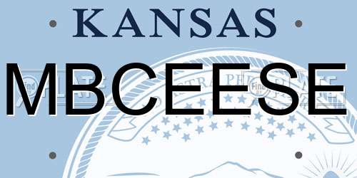 MBCEESE Kansas License Plate