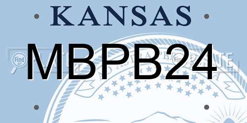MBPB24 Kansas License Plate