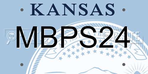 MBPS24 Kansas License Plate