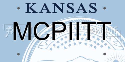 MCPIITT Kansas License Plate
