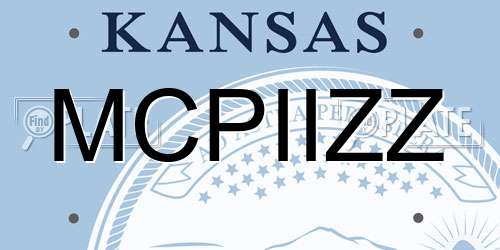 MCPIIZZ Kansas License Plate