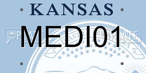 MEDI01 Kansas License Plate