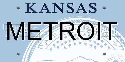 METROIT Kansas License Plate