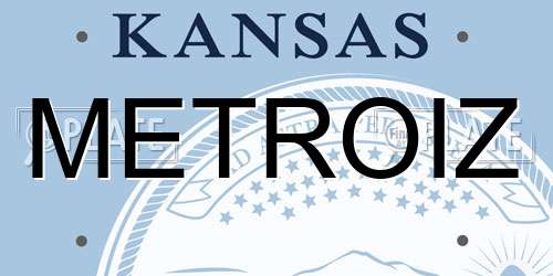 METROIZ Kansas License Plate