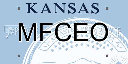 MFCEO Kansas License Plate