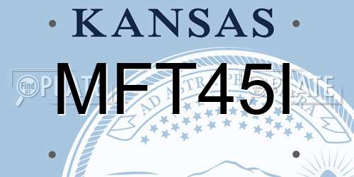 MFT45I Kansas License Plate
