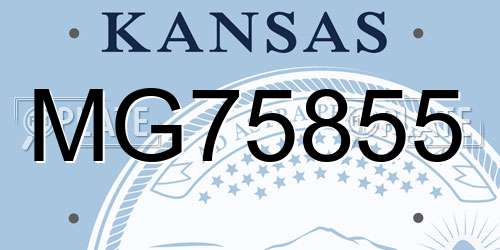 MG75855 Kansas License Plate