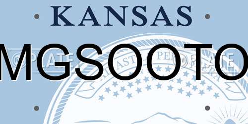 MGSOOTO Kansas License Plate