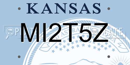 MI2T5Z Kansas License Plate