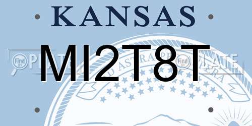 MI2T8T Kansas License Plate