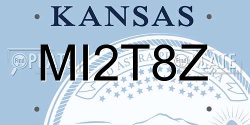 MI2T8Z Kansas License Plate