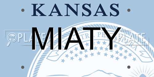 MIATY Kansas License Plate