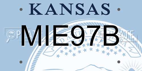 MIE97B Kansas License Plate
