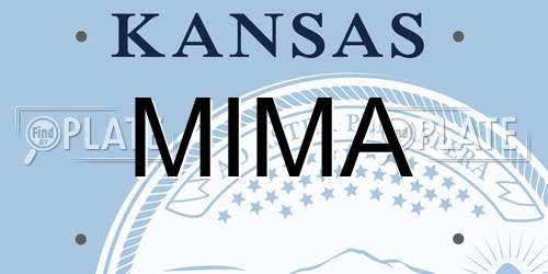 MIMA Kansas License Plate
