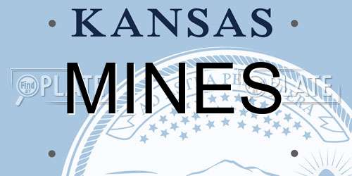 MINES Kansas License Plate