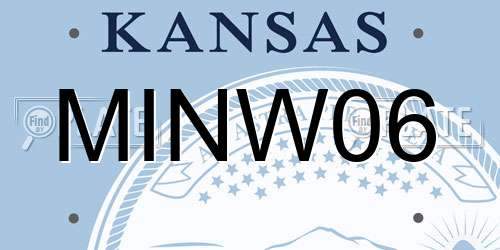 MINW06 Kansas License Plate