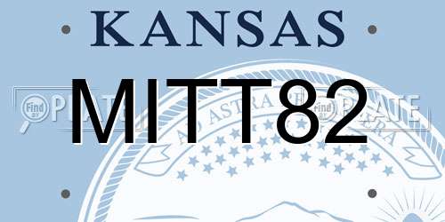 MITT82 Kansas License Plate
