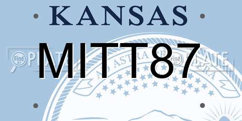 MITT87 Kansas License Plate