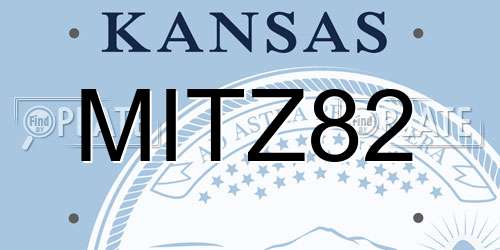MITZ82 Kansas License Plate